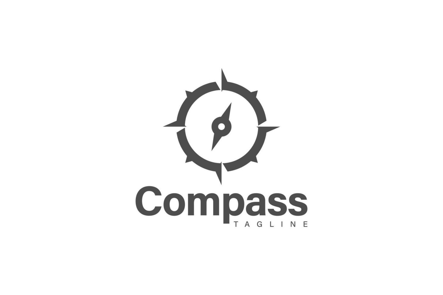 Compass logo design vector