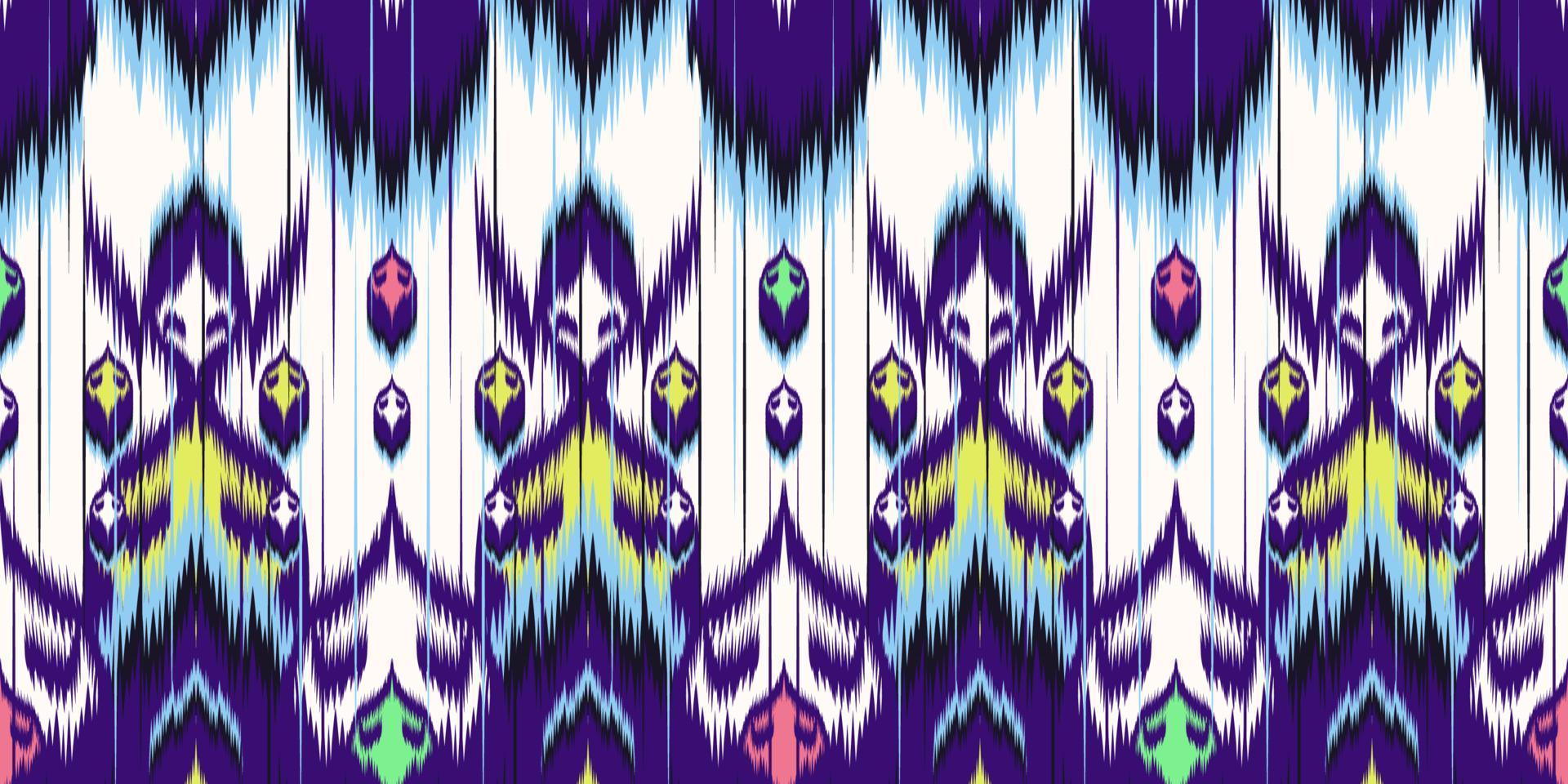 Ethnic fabric pattern Designed from geometric shapes Ethnic Asian style fabric pattern Used for home decoration, carpet work, indoor and outdoor use. vector