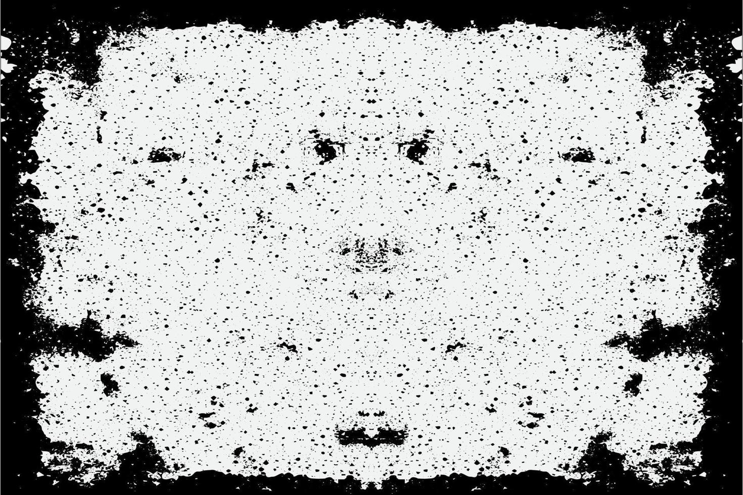 square frame with Grunge black ink ornament around the edges, white background in vector EPS format.