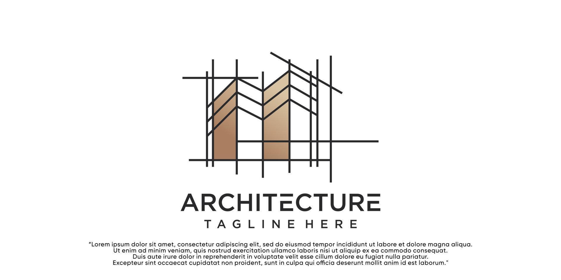 Building architecture logo design inspiration collection of architecture real estate logo Premium Vector