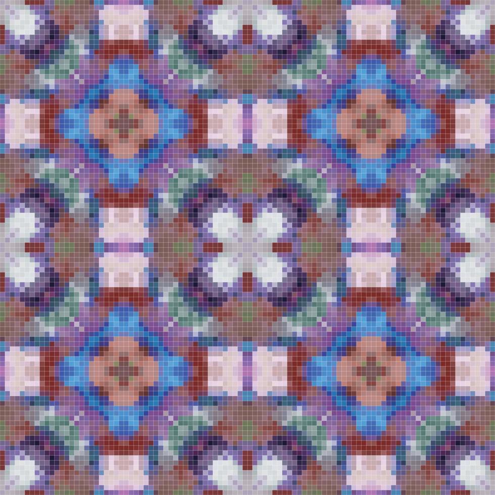 Seamless background pattern. Embroidery on fabric. Patchwork texture. Weaving. Traditional ornament. Tribal motif. Textile rapport. vector