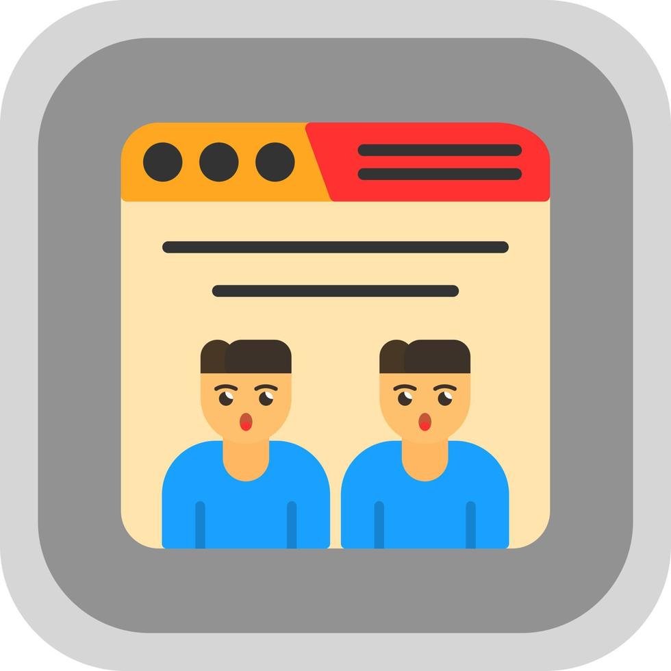 Online Meeting Vector Icon Design