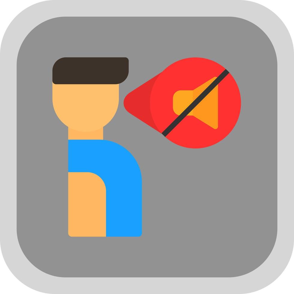 No Speak Vector Icon Design