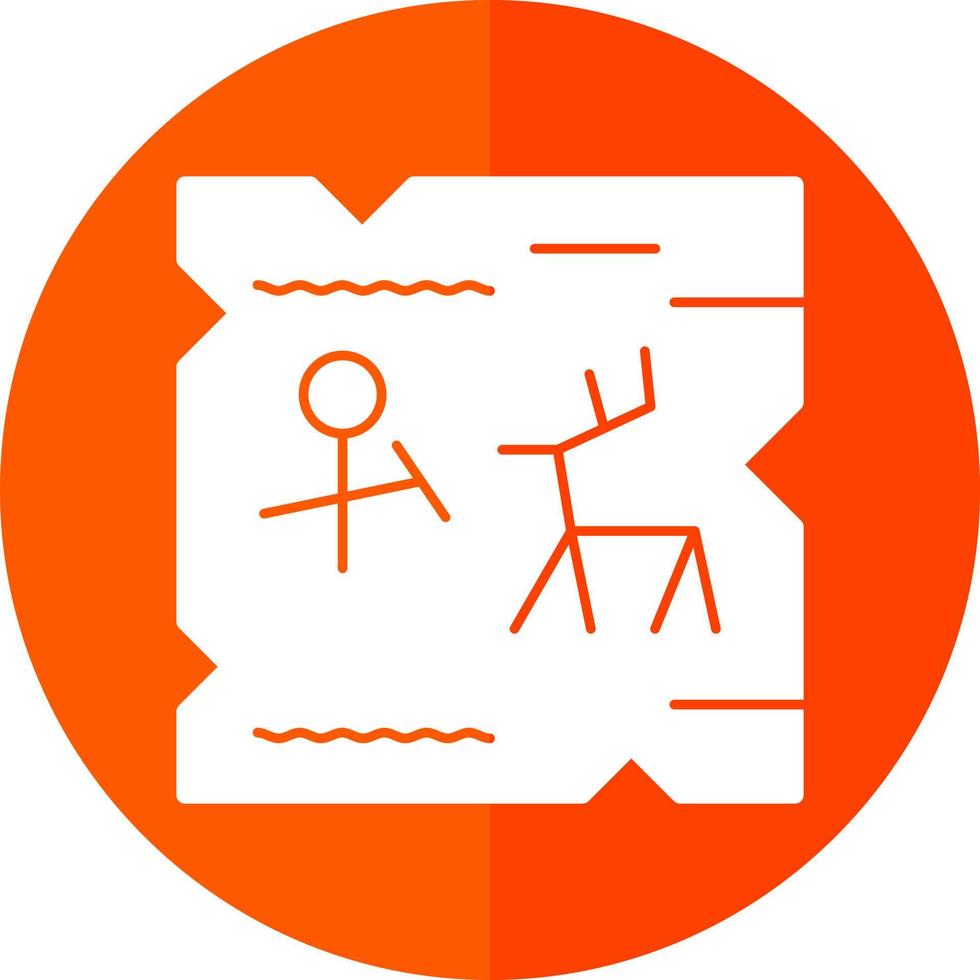 Cave Painting Vector Icon Design