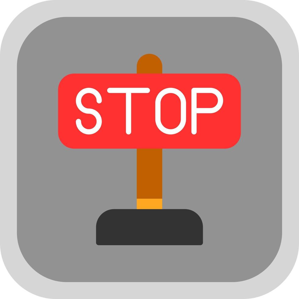 Stop Vector Icon Design
