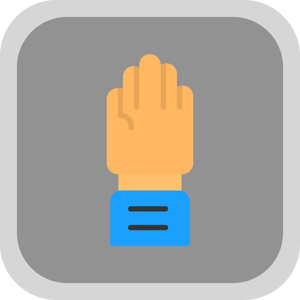 Raise Hand Vector Icon Design