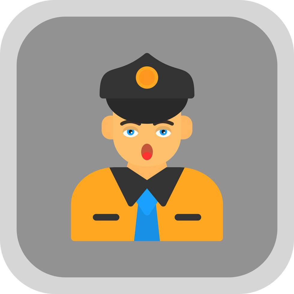 Taxi Driver Vector Icon Design