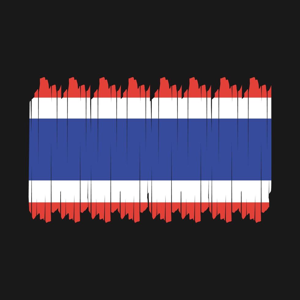 Thailand Flag Brush Vector