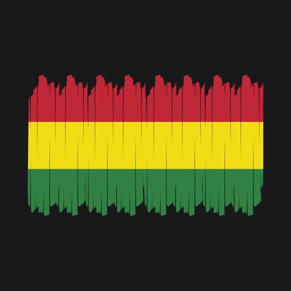 Bolivia Flag Brush Vector