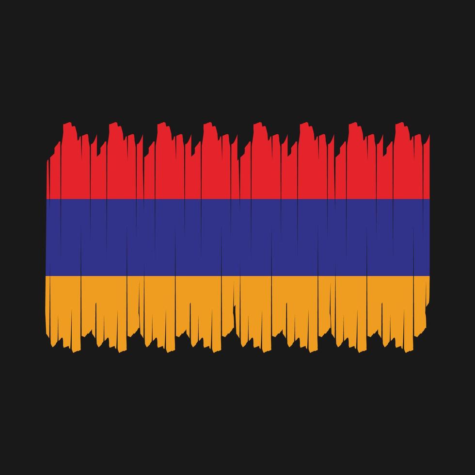 Armenia Flag Brush Vector