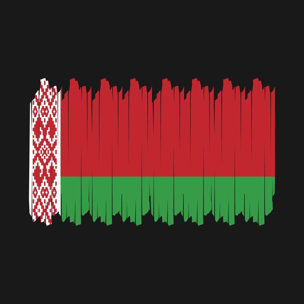 Belarus Flag Brush Vector