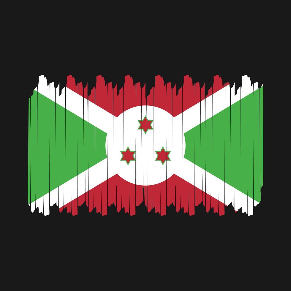 Burundi Flag Brush Vector