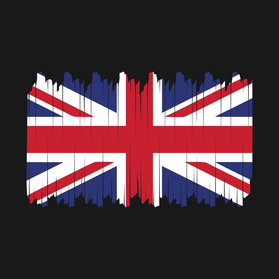 UK Flag Brush Vector