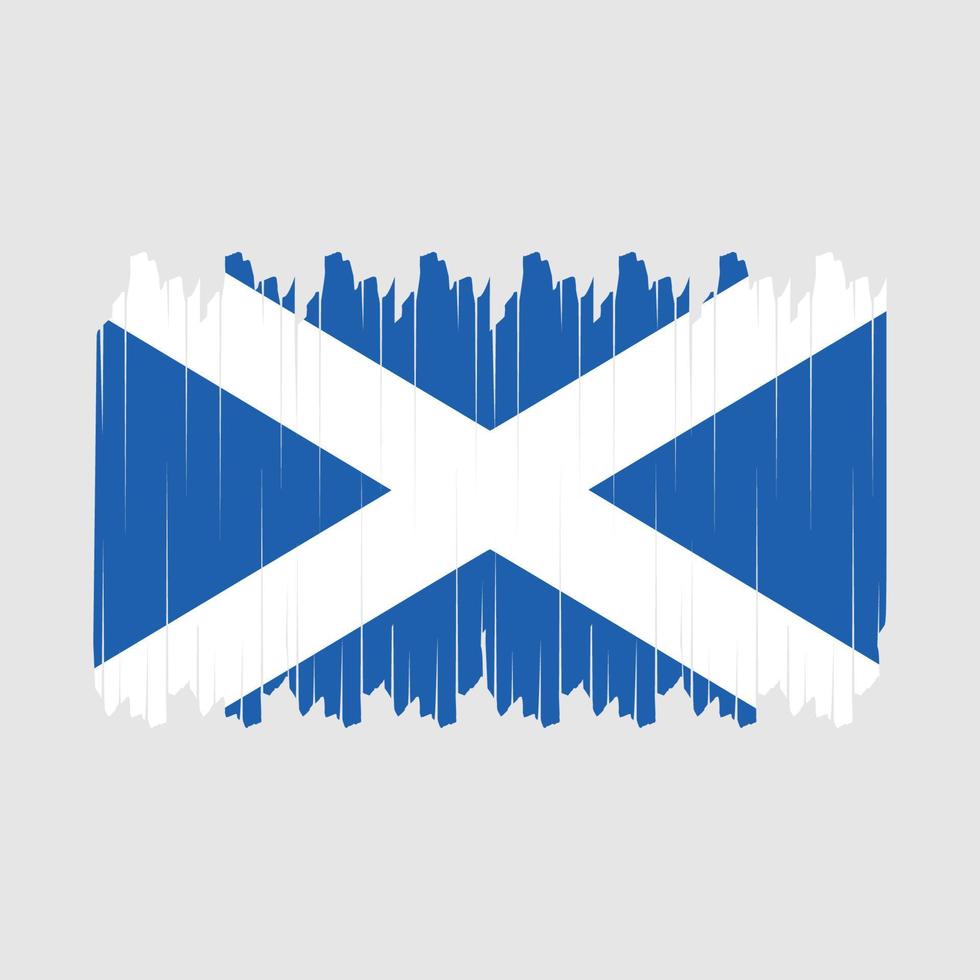 Scotland Flag Brush Vector
