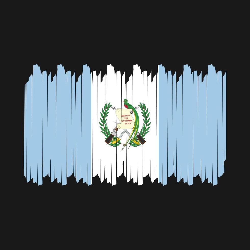 Guatemala Flag Brush Vector