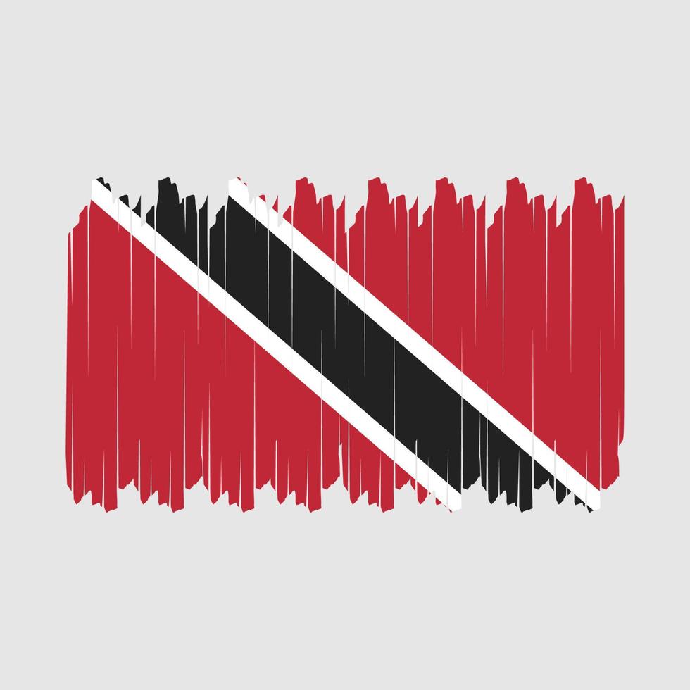 vector de pincel de bandera de trinidad