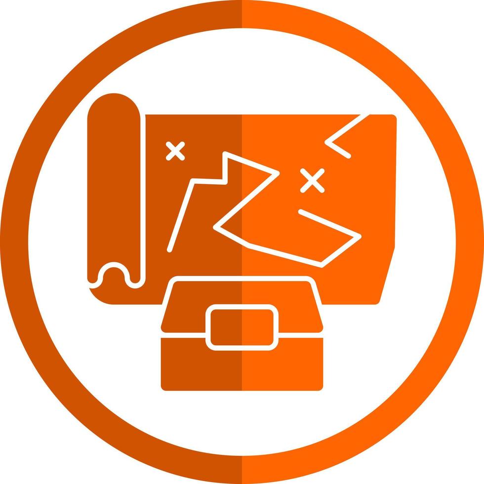 Treasure Map Vector Icon Design