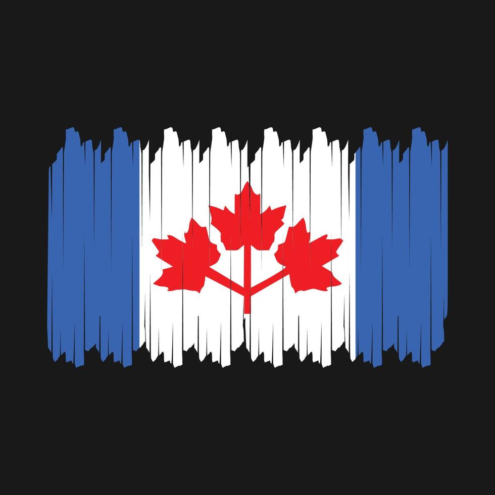Canada Flag Brush Vector