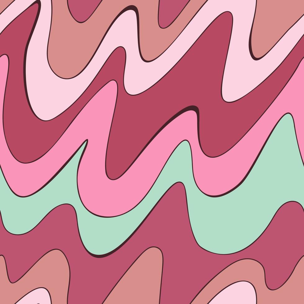 Seamless waves background pattern. Abstract vector illustration with wavy lines.