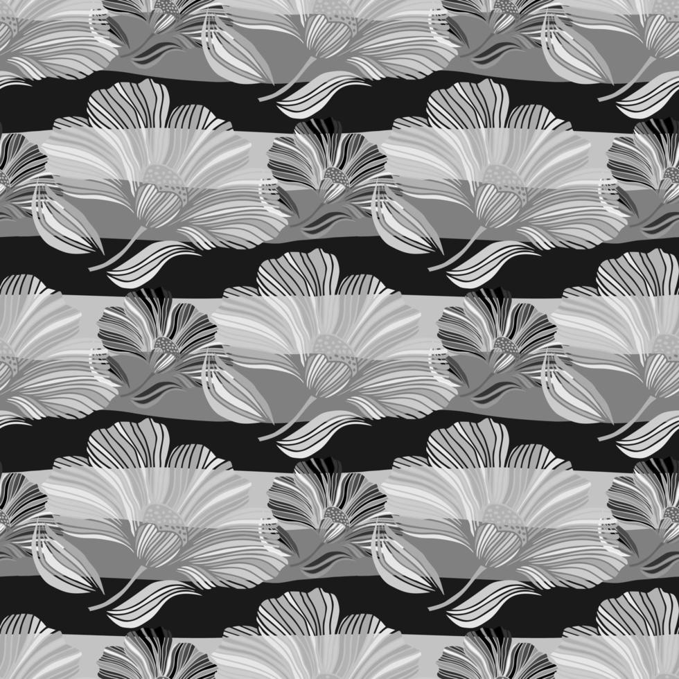 patrón sin costuras con hojas tropicales. fondo floral estilizado. vector