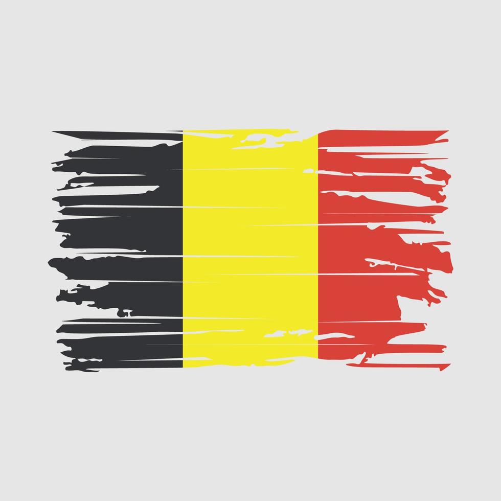 Belgium Flag Brush Vector