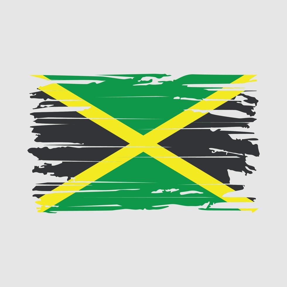 Jamaica Flag Brush Vector