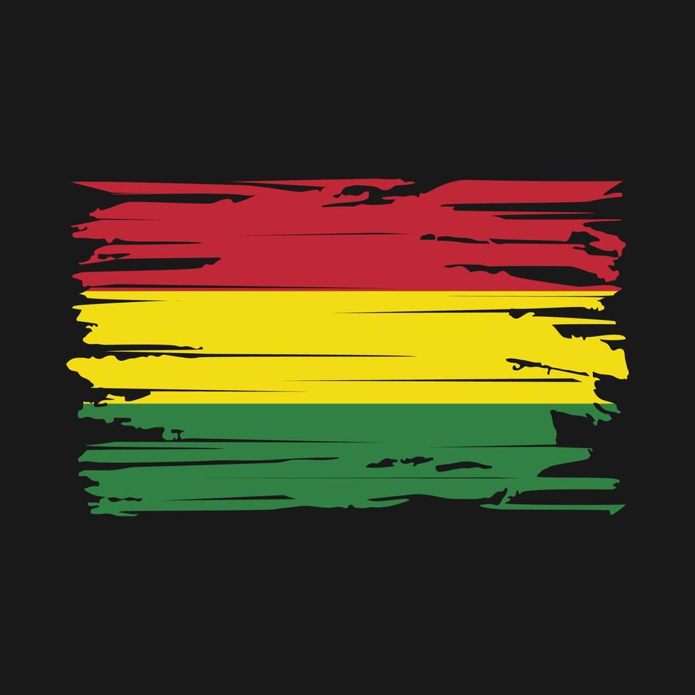 Bolivia Flag Brush Vector