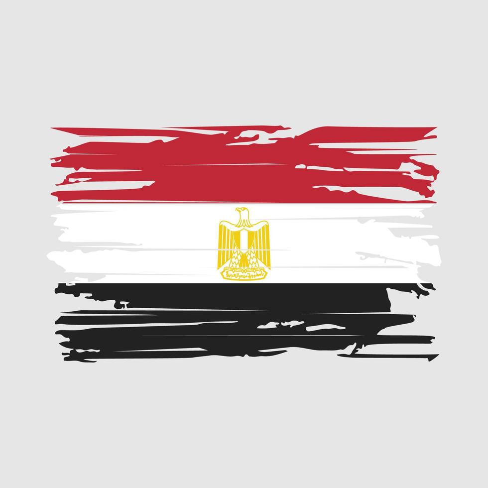 Egypt Flag Brush Vector