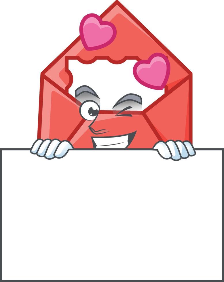 Love letter cartoon character style vector