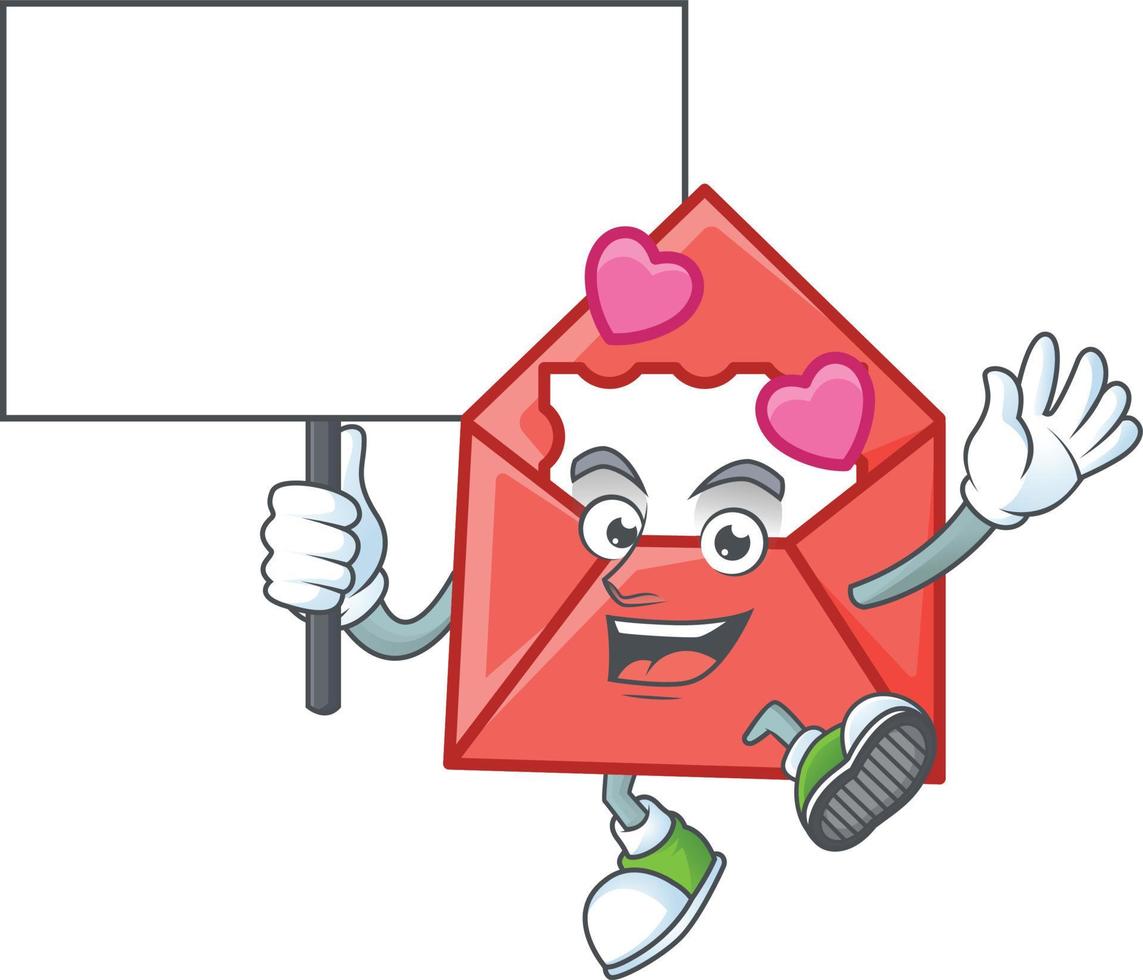 Love letter cartoon character style vector