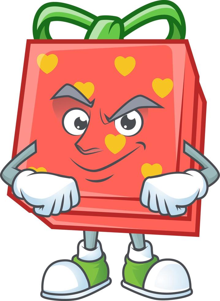 Love gift red cartoon character style vector