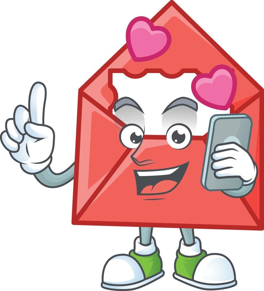 Love letter cartoon character style vector