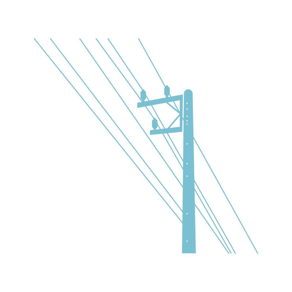 Electric pole icon design vector