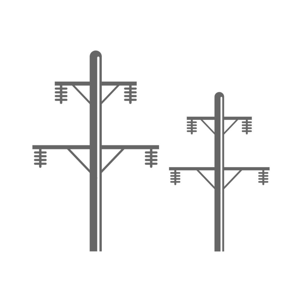 diseño de icono de poste eléctrico vector