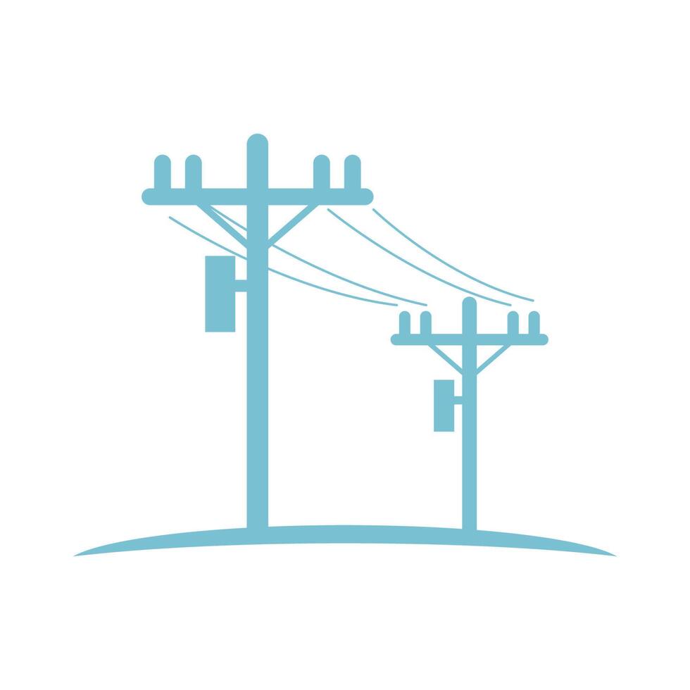 diseño de icono de poste eléctrico vector