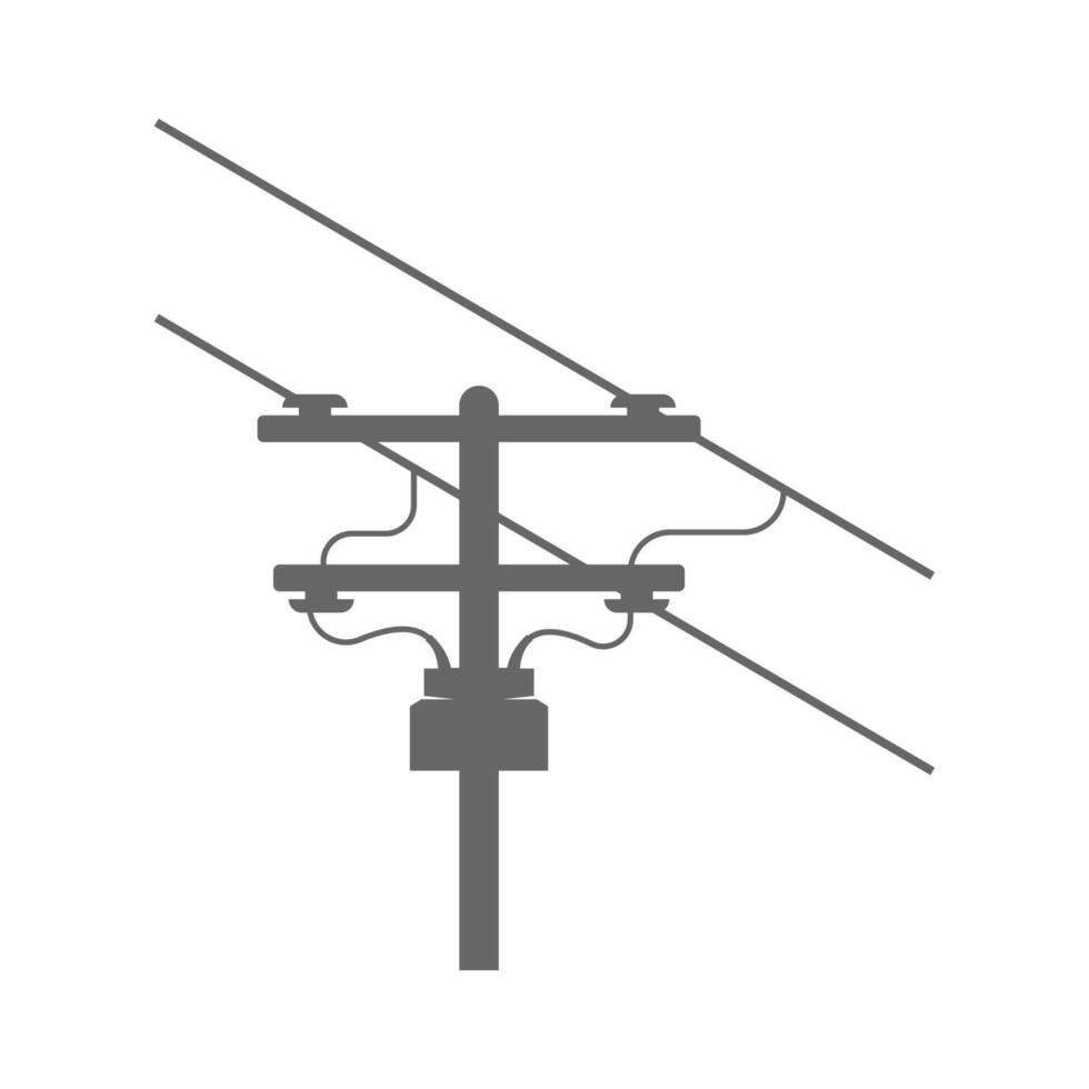 Electric pole icon design vector