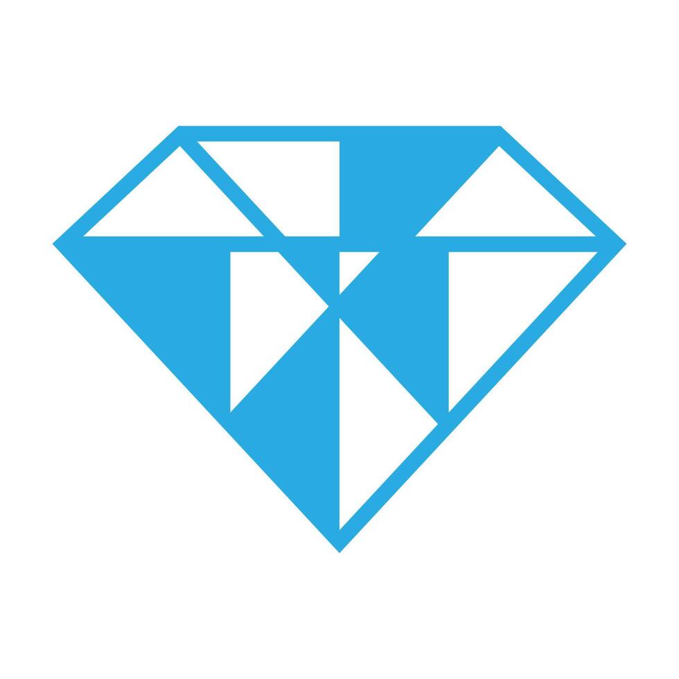 Diamond jewelery icon design vector