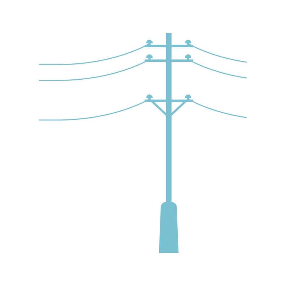 Electric pole icon design vector