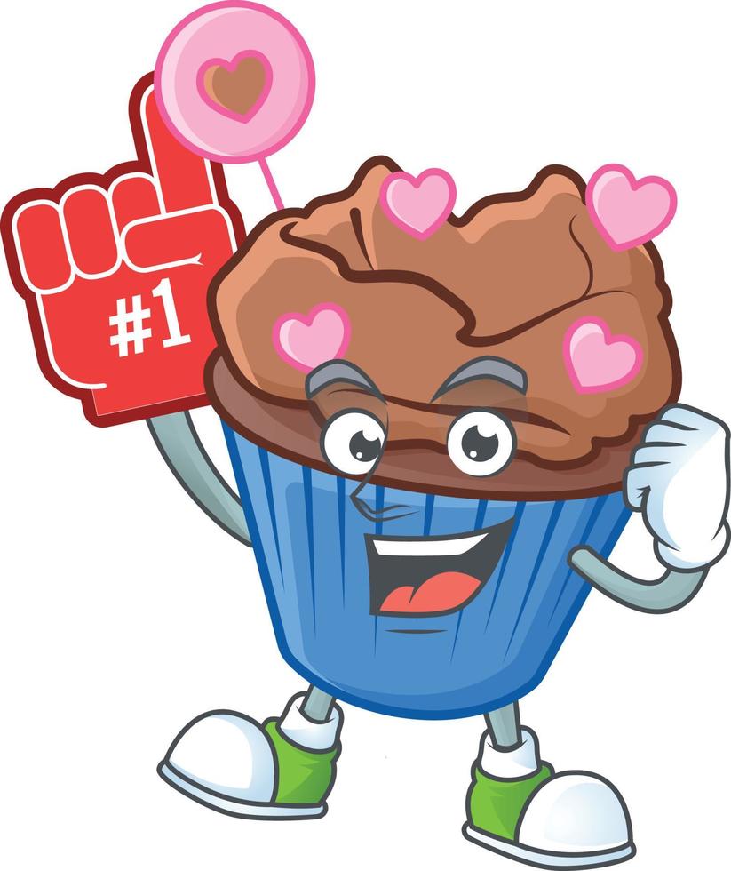 chocolate amor magdalena dibujos animados personaje estilo vector