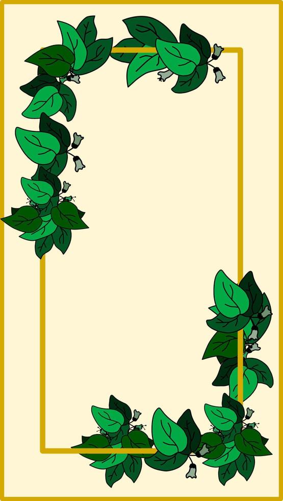 Images for leaf frame template vector