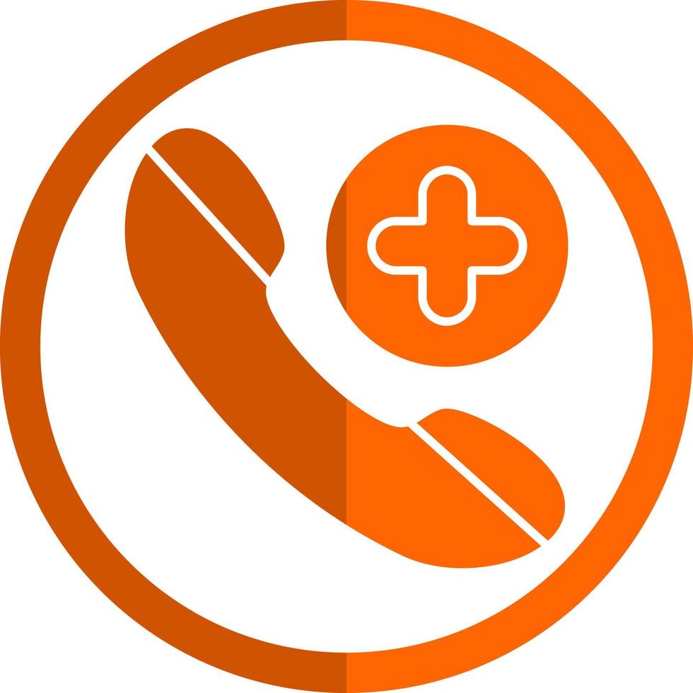 Emergency Cal Vector Icon Design