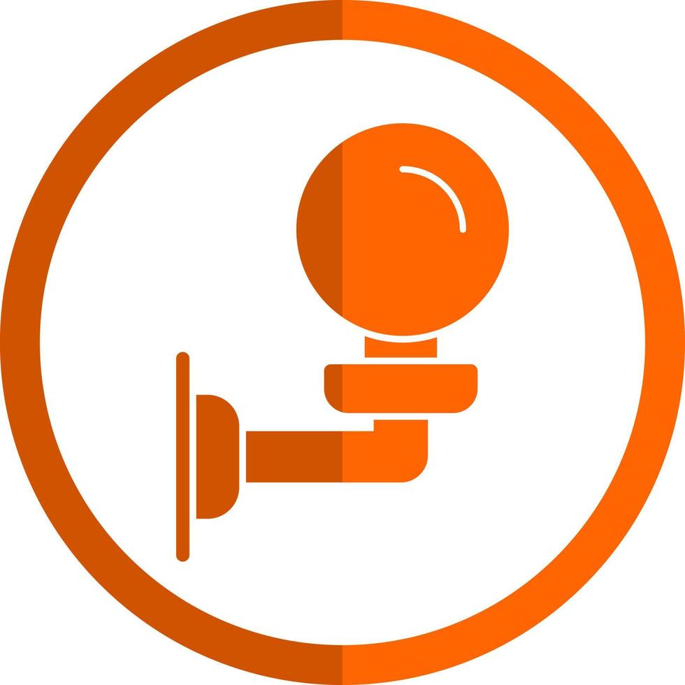 Wall Lamp Vector Icon Design