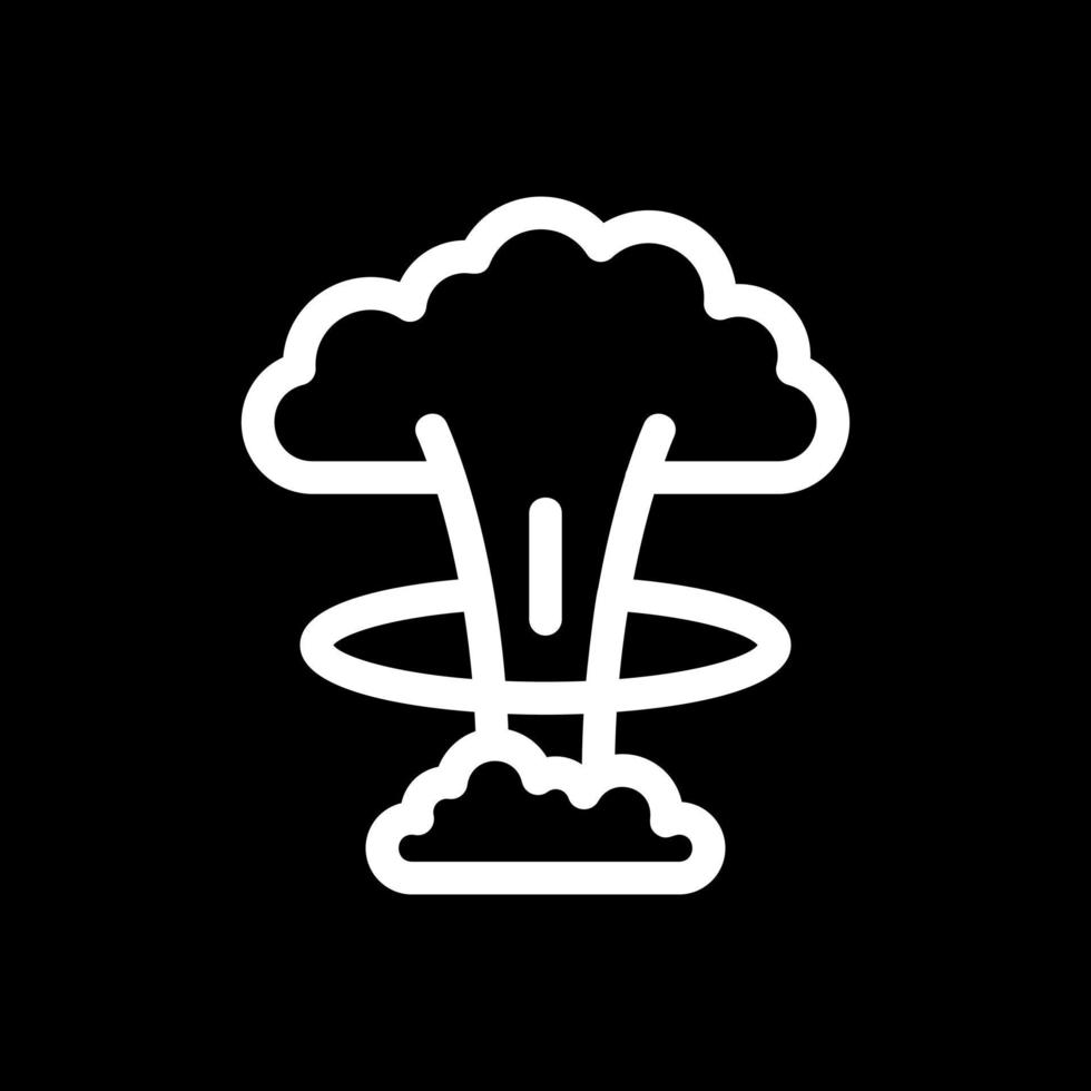 Nuclear Explosion Vector Icon Design