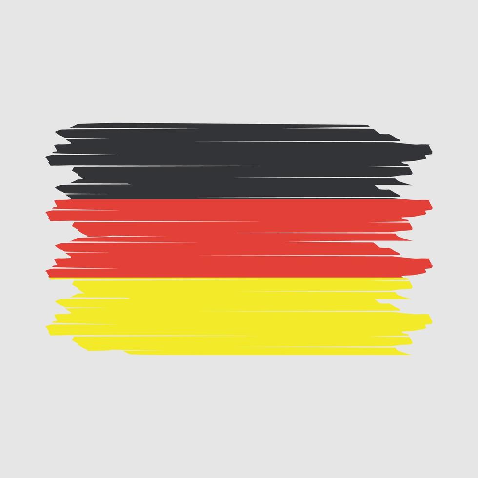 Germany Flag Brush Vector