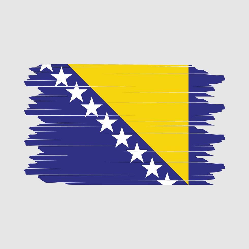 Bosnia Flag Brush Vector