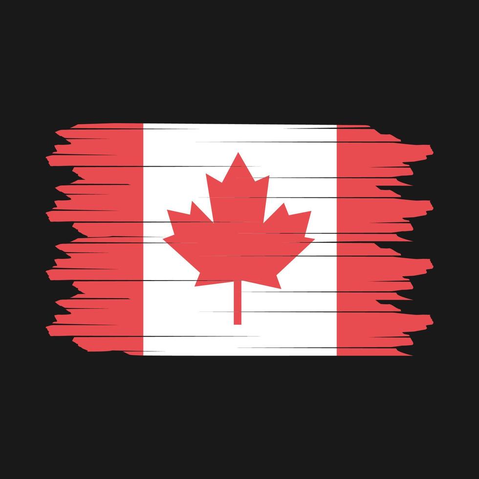 Canada Flag Brush Vector