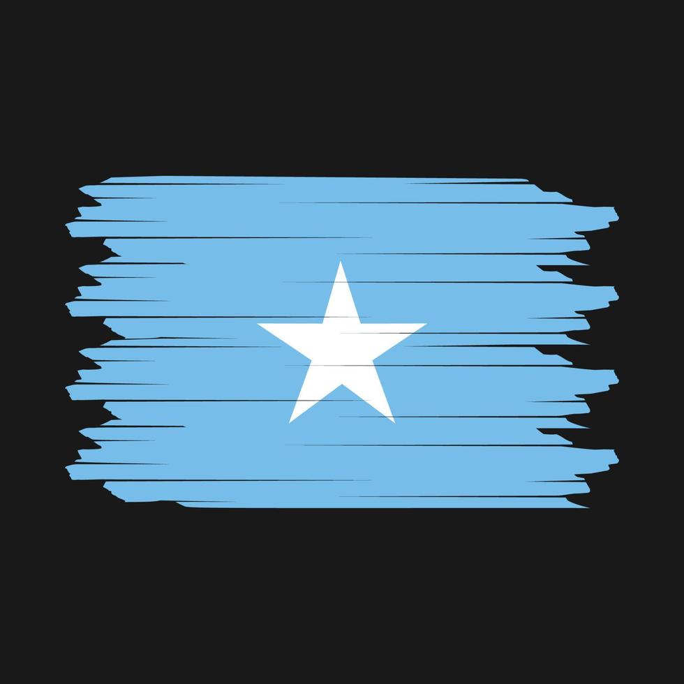 Somalia Flag Brush Vector