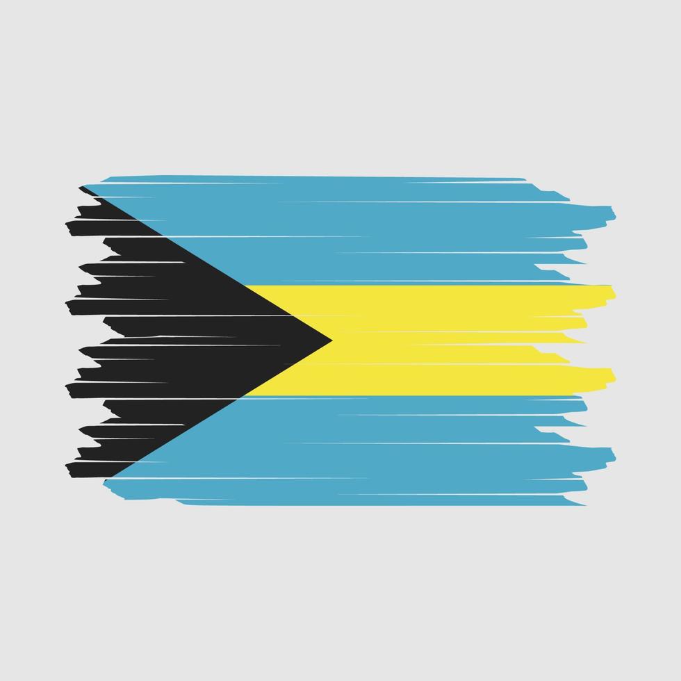 Bahamas Flag Brush Vector