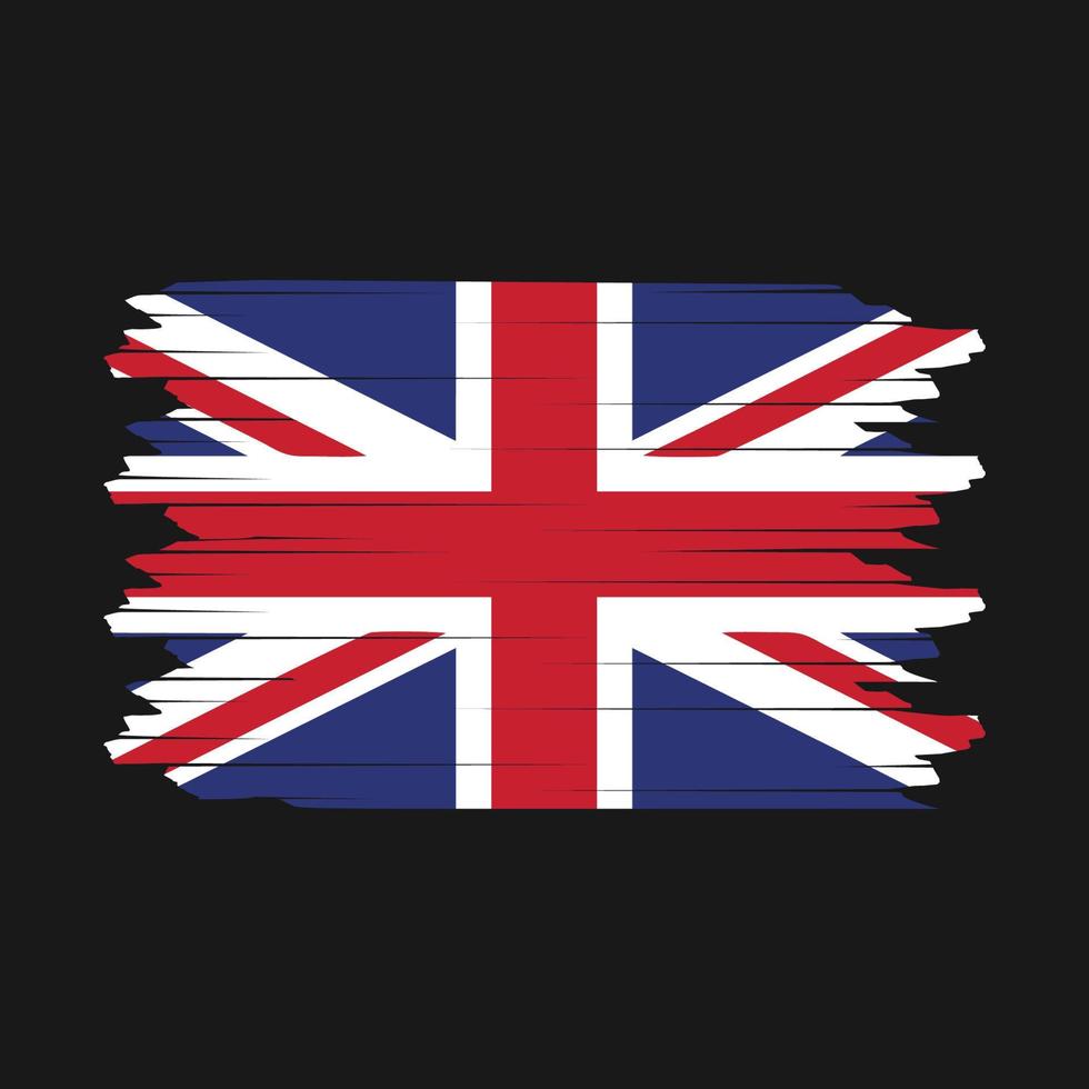 UK Flag Brush Vector