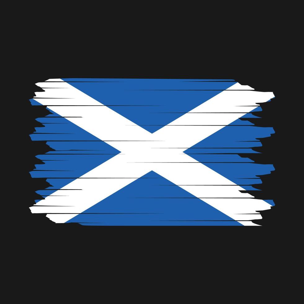 Scotland Flag Brush Vector